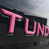 Pink Toyota Tundra Tailgate Letters Inserts