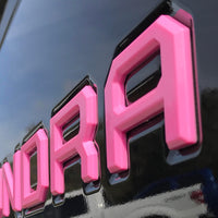 Pink Toyota Tundra Tailgate Letters Inserts