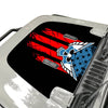 Distressed American Flag Eagle Hood Decal compatible with Jeep Wrangler JL & Gladiator JT 2018-2022