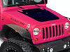 Topographic Topo Hood Decal compatible with Jeep Wrangler JK 2007-2018 02