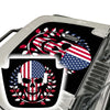 American Flag Punisher Skull Hood Decal compatible with Jeep Wrangler JL & Gladiator JT 2018-2022