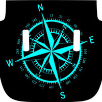 Compass Rose Hood Decal Compatible with Jeep Wrangler JL & Gladiator JT 2018-2022 01