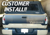 Toyota Tundra tailgate blackout graphics decal 2014-2021 with inserts for letters