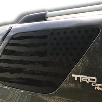 Toyota 4Runner American Flag Window Decals | 2014-2018 | Free Install Tool | Includes Thin Blue and Red line
