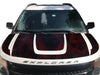 Custom Topographic Topo Hood Wrap Blackout Decal compatible with 2013-2015 Ford Explorer Topo 02