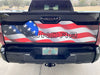 Custom Toyota Tundra American Flag Tailgate graphics decal 2022-2023 Blackout with vinyl inserts for letters