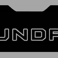 Custom Toyota Tundra Tailgate Blackout graphics decal 2022-2023 Blackout with vinyl inserts for letters 3m Vinyl