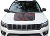 Topographic Topo Hood Decal compatible with Jeep Compass 2007-2023 Topo 02