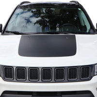 Hood Decal Blackout compatible with Jeep Compass 2007-2023
