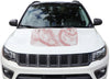 Topographic Topo Hood Decal compatible with Jeep Compass 2007-2023 Topo 02
