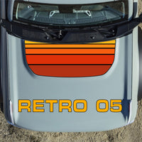 Customizable Retro Vintage Hood Decal fits Ford Bronco 2021-2023 3M Vinyl
